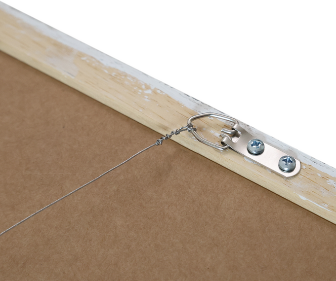 crochet double fixation pour tableau et miroir