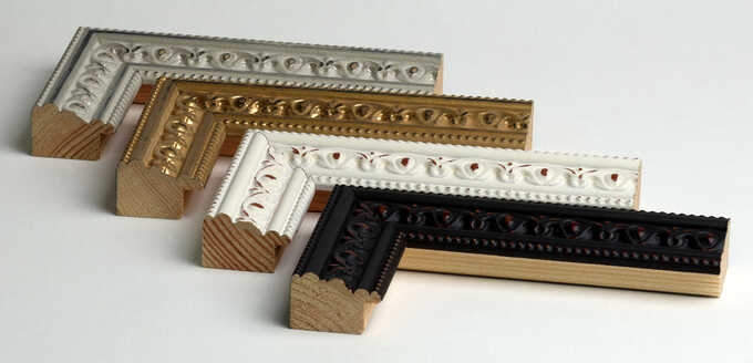 cadres baroques sur mesure : moulures fines