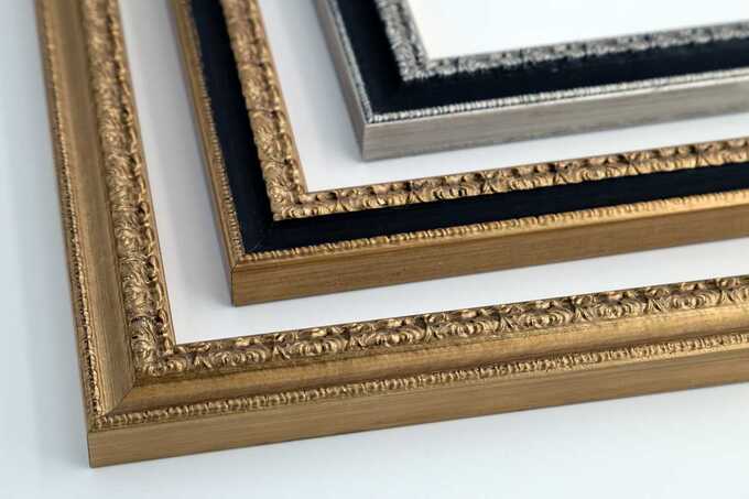 cadres classiques, différentes finitions