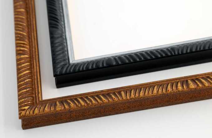 cadres rococos sur mesure : moulures fines