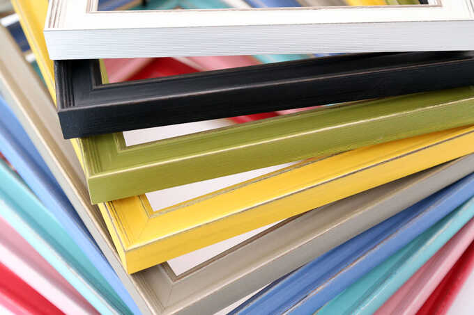 Différentes couleurs des cadres vintage