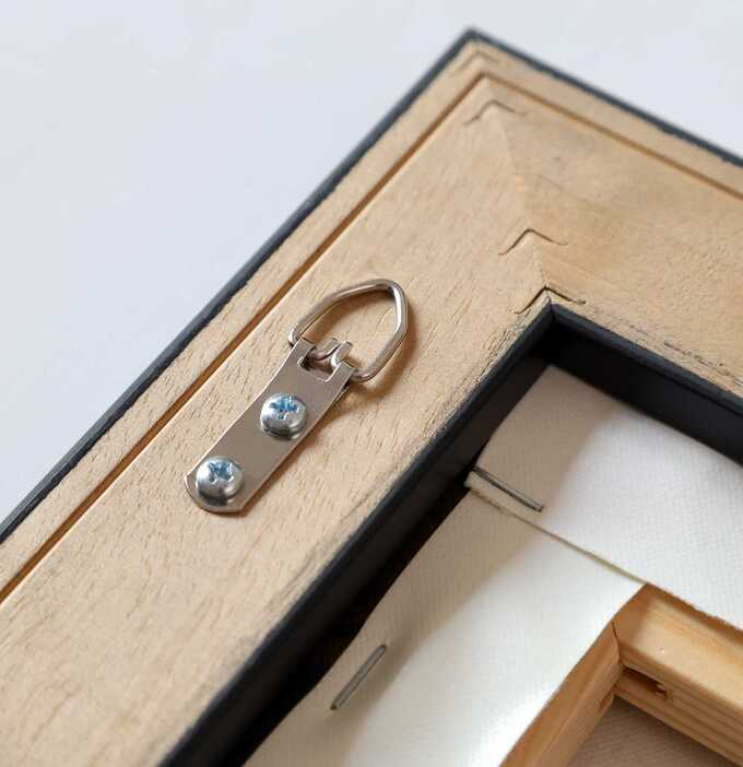 Crochet double fixation pour tableaux et miroirs