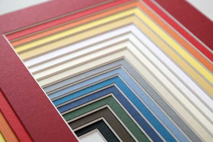 nuancier des passe-partout pour cadres