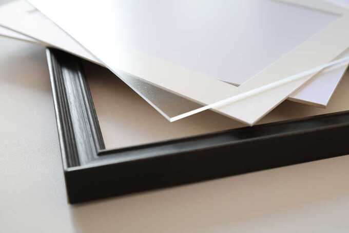 option verre et fond de cadre