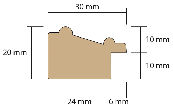 Profil moulure cadre baroque sur mesure