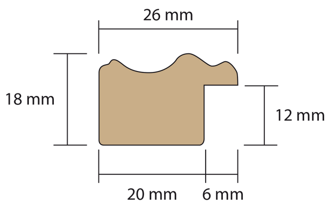 Profil moulure cadre classique