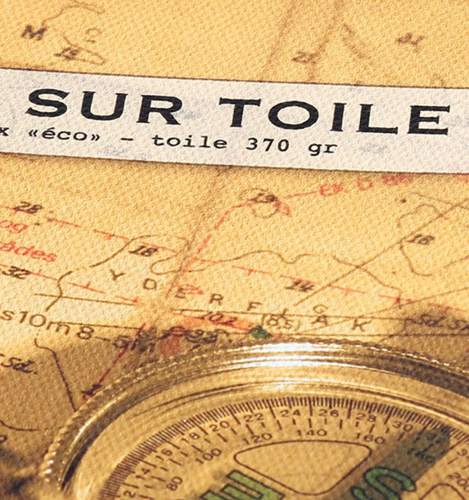Toile imprimée 370gr encres latex