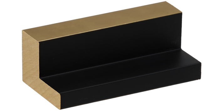 échantillon moulure L NOIR ET OR