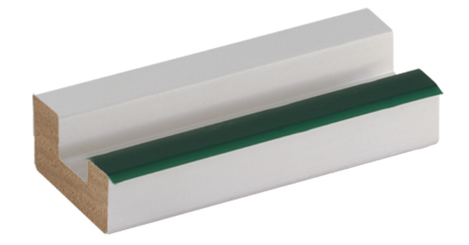 échantillon moulure en U BLANC