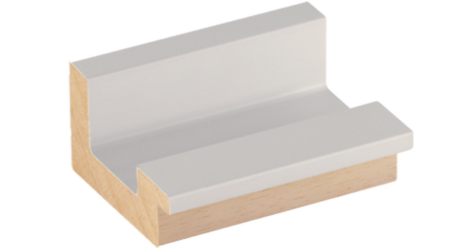 échantillon moulure en U LUXE BLANC