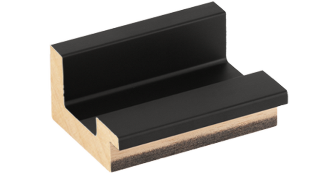 échantillon moulure en U LUXE NOIR