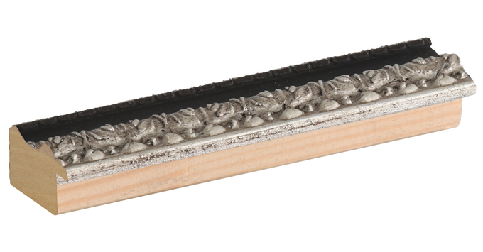 échantillon moulure NOIR ET ARGENT