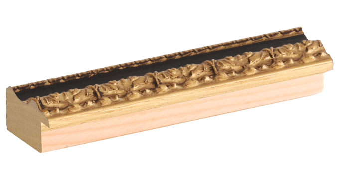 échantillon moulure NOIR ET OR