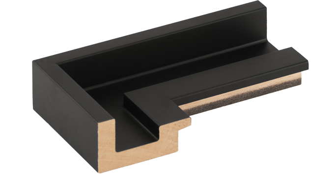 cadre américain en U pour dibond et forex noir