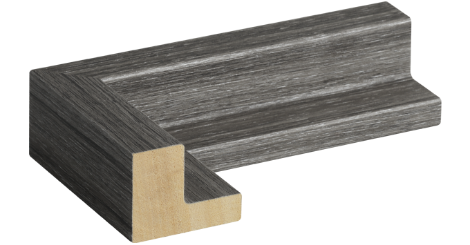 cadre pour toile caisse américaine finition dabema grisé