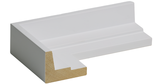 cadre pour toile caisse américaine en escalier blanc